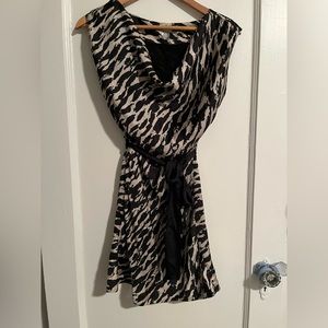 h&m zebra print dress 🖤🤍